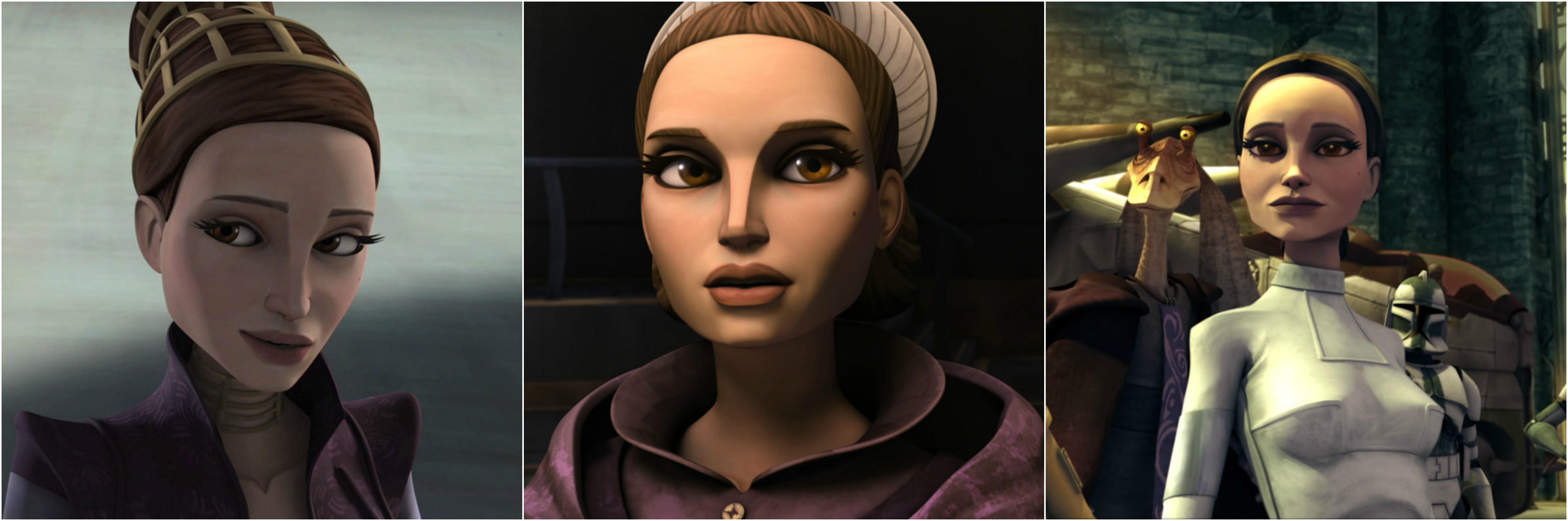 Padmé in The Clone Wars TV series. 